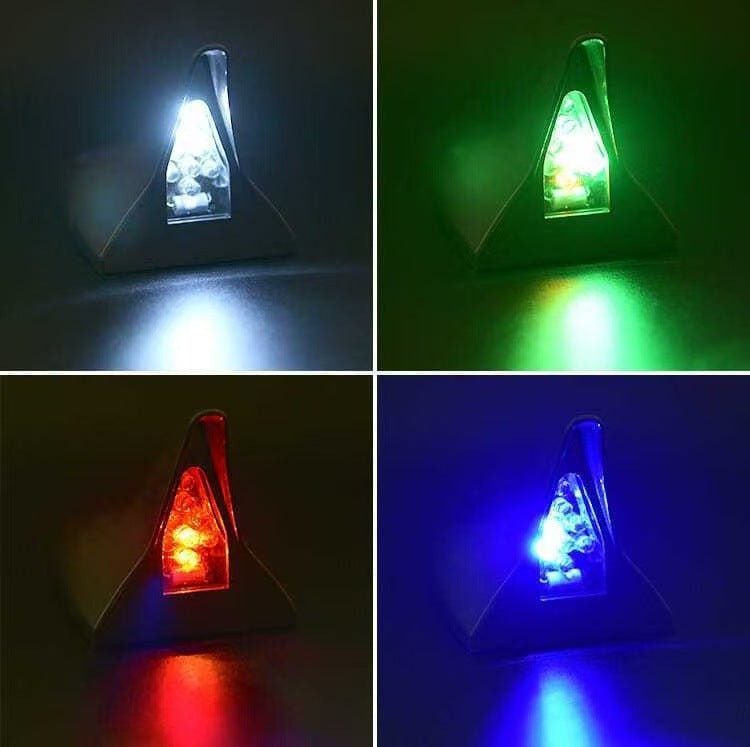 Car shark fin decorative lights Car antenna modification lights