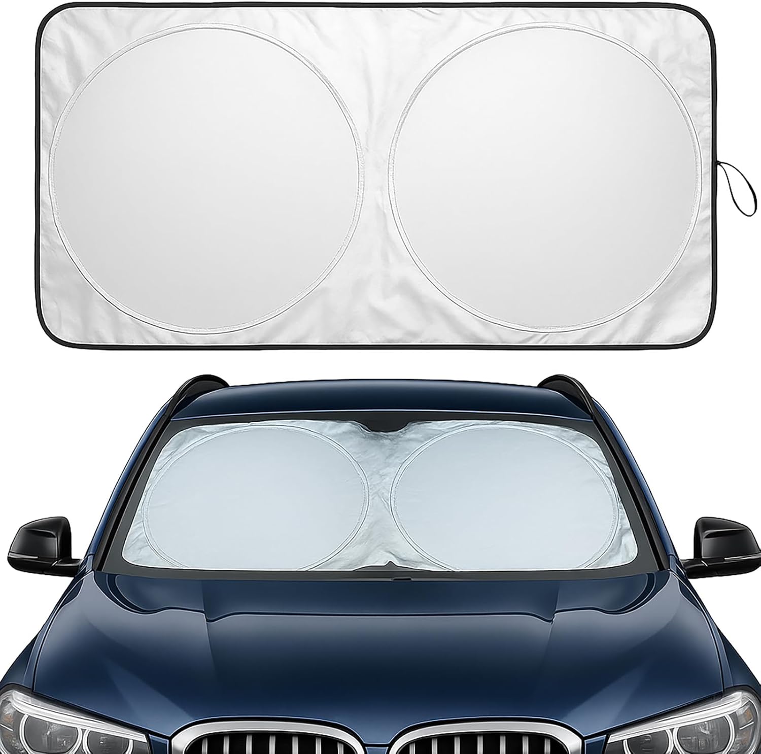 Car windshield heat insulation visor