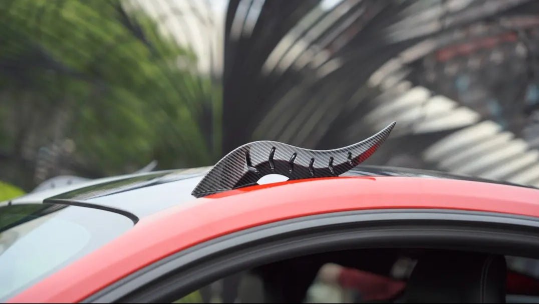 New dragon horn car exterior decoration,Arc light speed flow fin