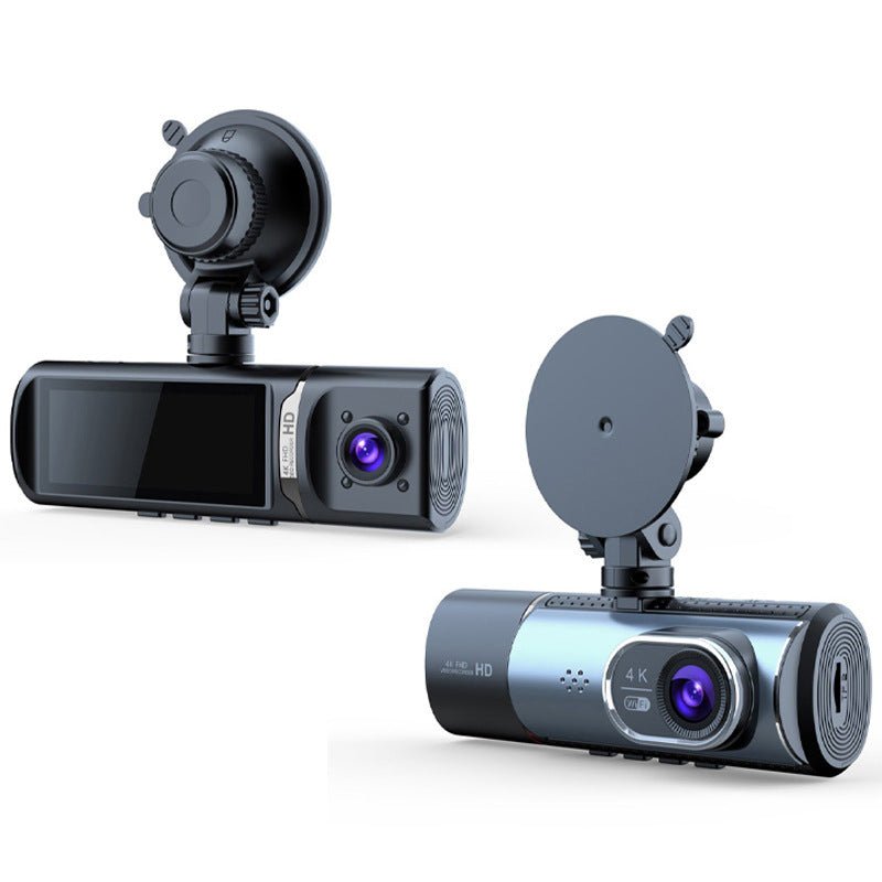 New Three-Record Three-Screen Display 4K Ultra-Clear 3.16-Inch High-Definition Screen Wifi Connected To Gps Driving Recorder